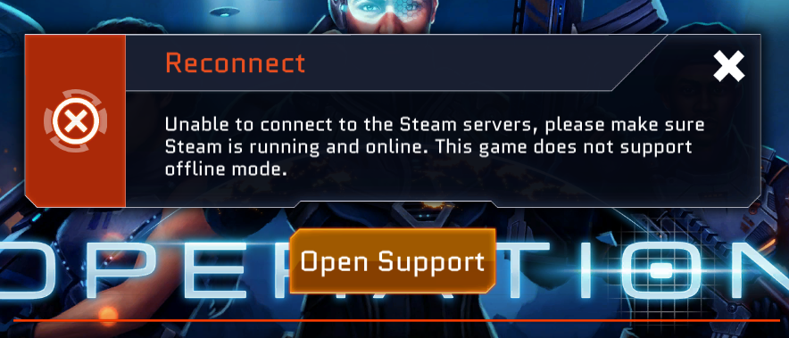cannot connect to steam server